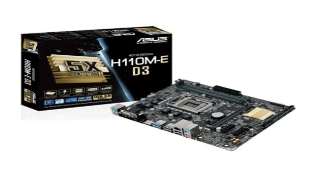 asus h110m e motherboard review