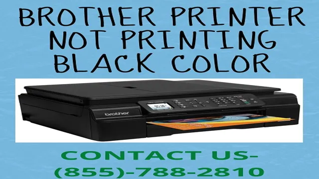 brother printer black ink not working