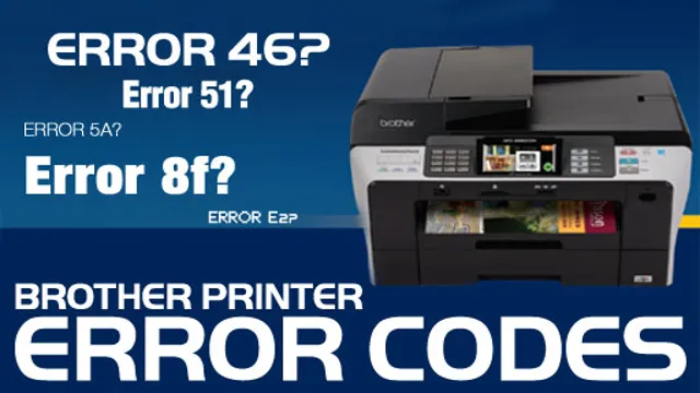 brother printer error codes