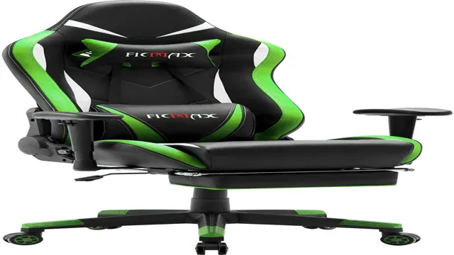 green and black gaming chair