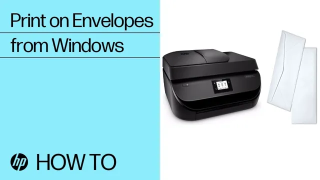 how to print an envelope on a hp printer