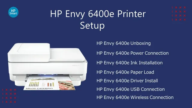 hp envy 6400e printer setup