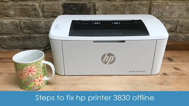 hp printer 3830 offline