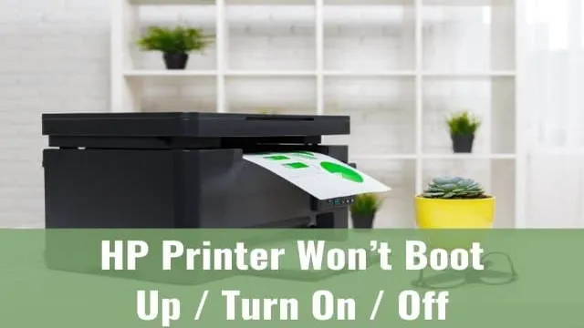 hp printer won't turn on