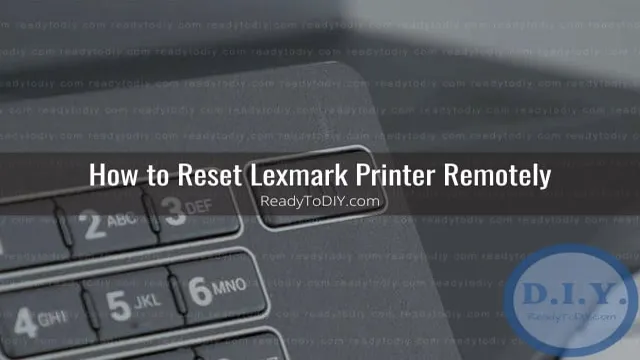 how to reset lexmark printer