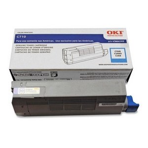 Okidata 43866103 C710 Toner Cartridge (Cyan) in Retail Packaging