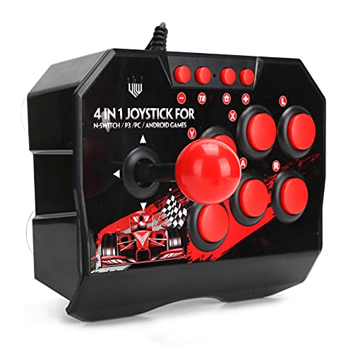 Fight Stick Wired Joystick for Street Fighter Games - Switch, PC, PS3