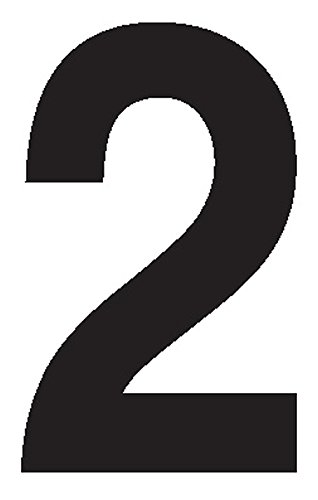 Labelmaster NUMERAL2W “Numeral 2” Labels