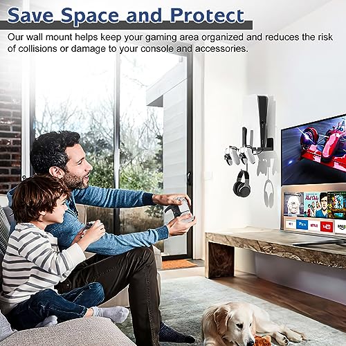 ROCHIE PS5 Wall Mount Bracket PS5 Wall Stand with 2-in