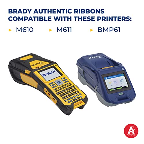 Brady (M61-R4410-RD) Printer Ribbon - R4400 Series Ribbon for BMP61, M610, and M611 Printers. 2