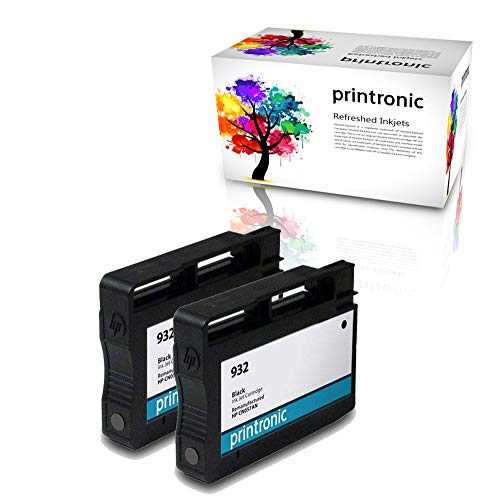 Remanufactured Ink Cartridge Replacement for HP 932 2 Pack (2 Black)