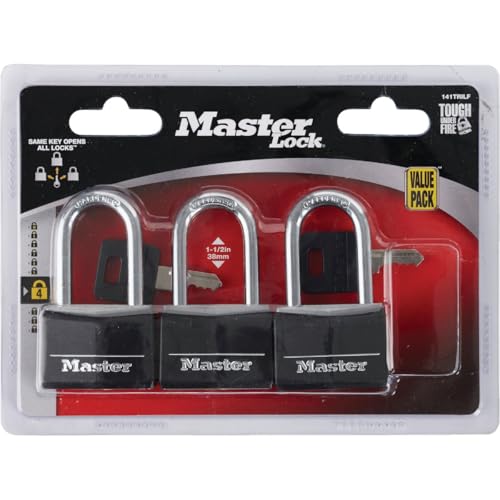 MASTERLOCK CO 141TRILF 3PK 1