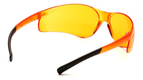 Pyramex S2540S Ztek Safety Glasses Orange Lens Orange Frame ANSI Z87+