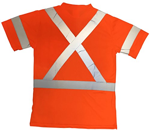 ANSI Class 3 High Visibility Reflective Safety T-Shirt … (XXXL, Orange)