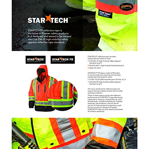 Pioneer Hi Vis Surveyor's Safety Vest - Engineer Style - Breathable Mesh & Reflective Tape
