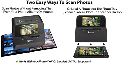ClearClick QuickConvert 2.0 Photo, Slide, and Negative Scanner - Scan 4x6 Photos & 35mm