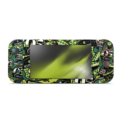 Head Case Designs Officially Licensed Harry Potter Slytherin Pattern Graphics Vinyl Sticker Gaming Skin Decal Cover Compatible With Nintendo Switch Console & Dock & Joy-Con Controller Bundle