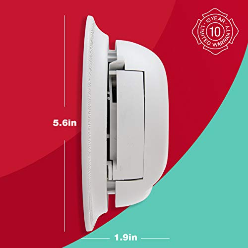 First Alert BRK SC9120LBL Hardwired Smoke and Carbon Monoxide (CO) Detector with 10 Year Sealed Battery Backup , White