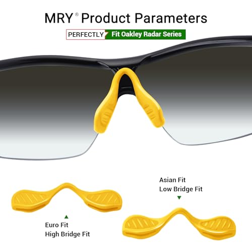 Mryok Replacement Nosepiece Nosepad for Oakley Radar Path EV RadarLock Sunglass - Yellow