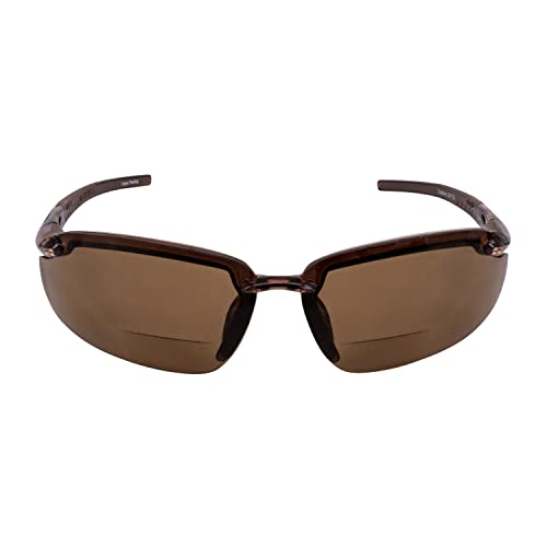 Crossfire 2911725 Safety Glasses , Brown 2.5 Diopter
