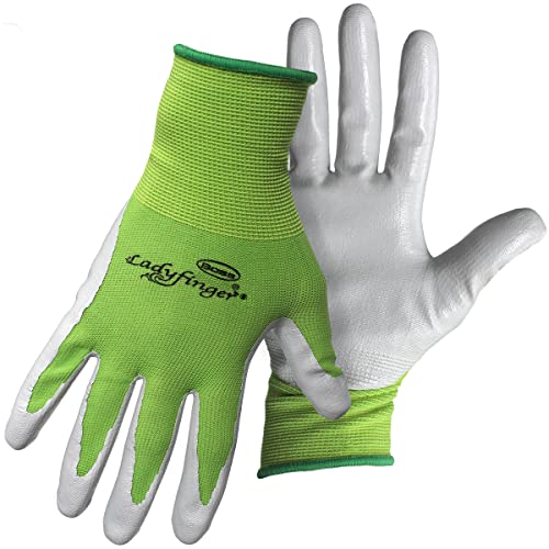 Boss LadyFinger Nitrile Palm Dipped Work Glove, Abrasion Resistant, Superior Grip