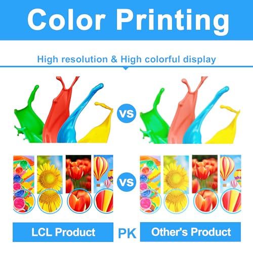 LCL Compatible Toner Cartridge Replacement for Dell H625 H825 S2825 H625cdw H825cdw S2825cdn 593-BBOW 593-BBOX 593-BBOY 593-BBOZ H625cdw H825cdw S2825cdn S2825 (4-Pack Black Cyan Yellow Magenta)