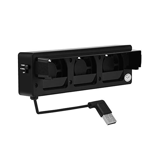 Cooler Stand, Cooling Fan for Switch Small and Compact with 3 Built-in Fans for Game