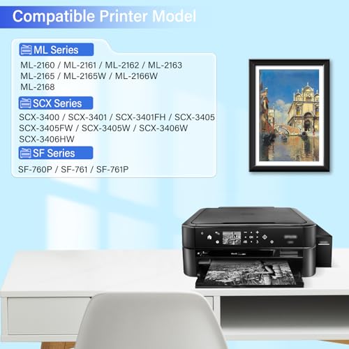 USUPERINK 2 PK Black Toner Cartridge Replacement Compatible for Samsung MLT-D101S MLTD101S to use with SCX